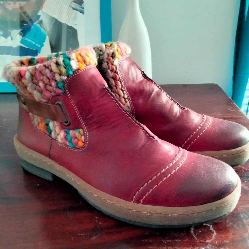 Rieker Felicitas 84 Ankle Booty Red
